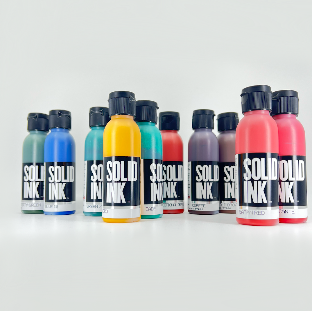 SOLID Tattoo Ink Make Your Set Choose Colors Full Palette 1 oz