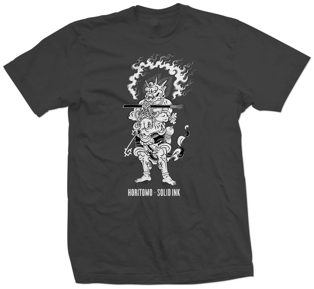 Horitomo new Oni T-Shirt grey