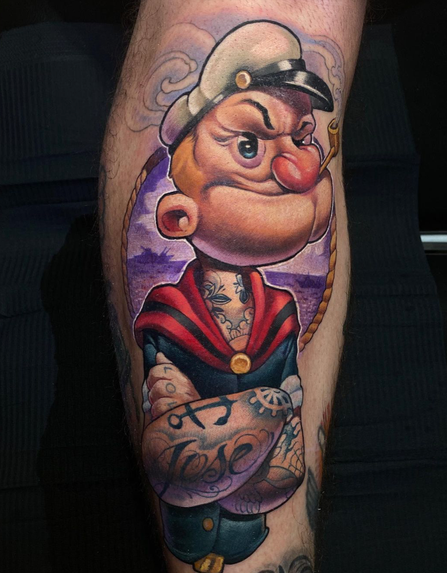 30 Amazing Popeye Tattoos - Tattoo Designs – TattoosBag.com